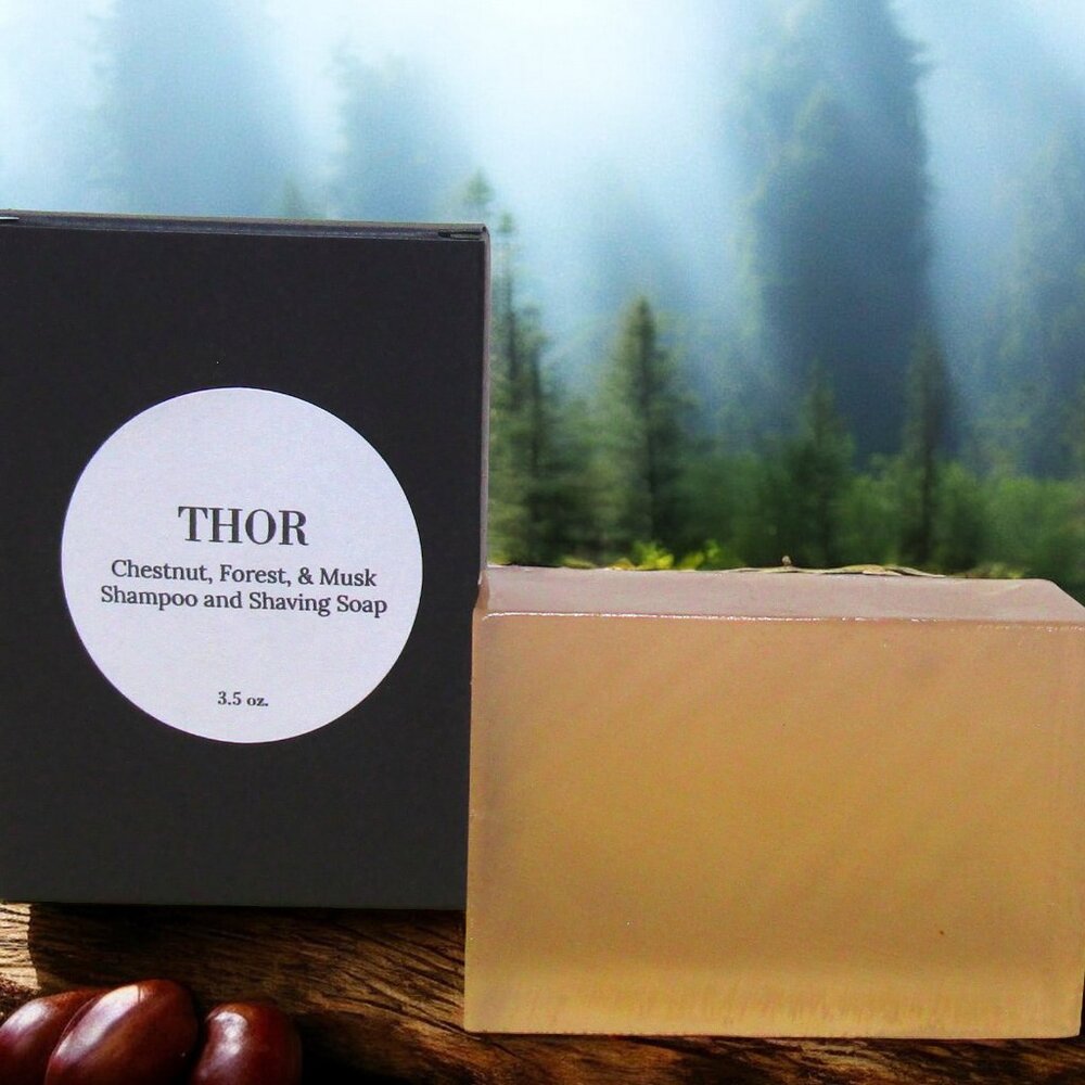 NEW Men's Shampoo & Shaving Bar. Forest Chestnut scent.